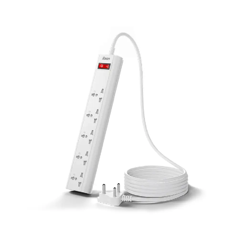 Foxin Spike 5 Socket 1 Switch 2m view 7
